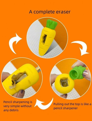 Set De 5 Sacapuntas Escolares Con Goma
