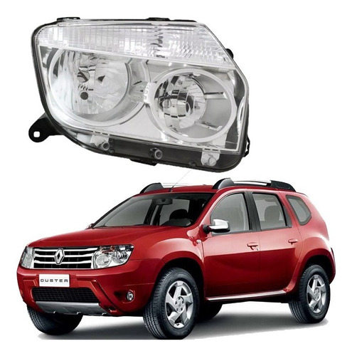 Óptico Cromado Derecho Renault Duster 2011-2016