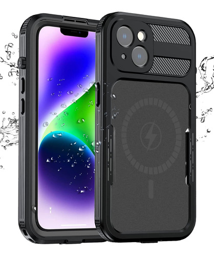 Ezanmull Funda Impermeable Para iPhone 14 Con Protector De P