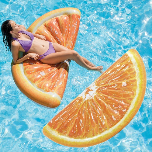 Imagen 4 de 4 de Colchoneta Inflable Gajo De Naranja Intex #58763