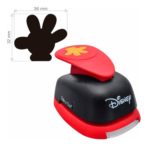 Furador Papel E Eva Gigante Disney Luva Mickey Mouse 3,6cm