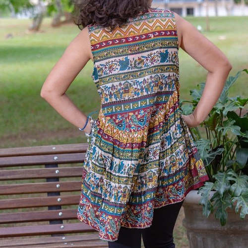 Imagem 6 de 7 de Bata Maia Hippie Boho Indiana