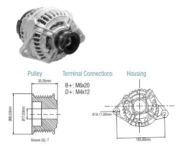 Alternador Zm Alt-9020601