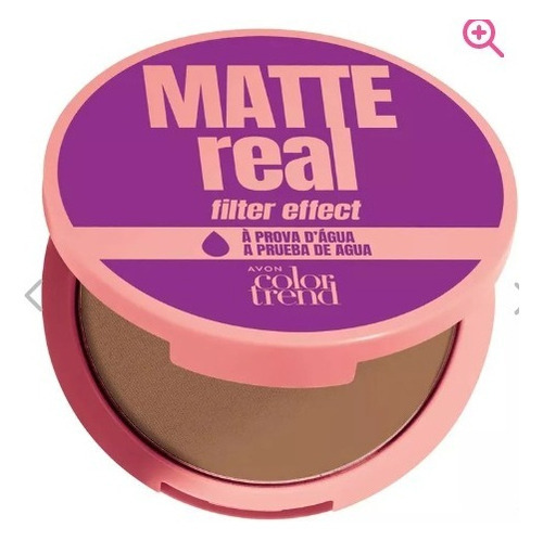 Polvo Compacto Mate Real Color Trend a Prueba de Agua, 8g Color 332q