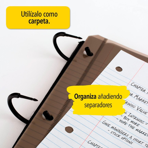 Five Star ® Flex Carpeta Cuaderno Con 60 Hojas Y 5 Separador