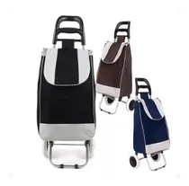 Comprar Carrito De Mercado Plegable Con Ruedas Bolso Lona Compras