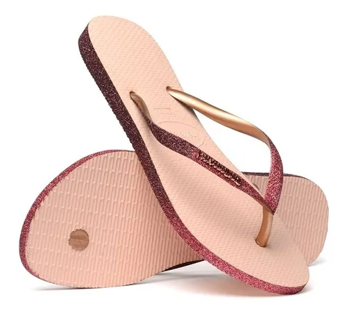 Relacionado Conciliador flojo Ojotas Havaianas Mujer Slim Sparkle Glitter Brillo Original