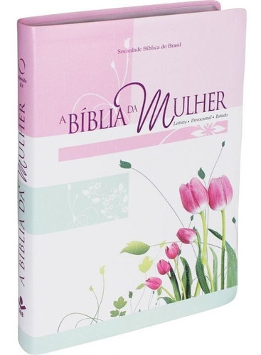 Bíblia Da Mulher Grande Tulipas De Estudo Revista Atualizada