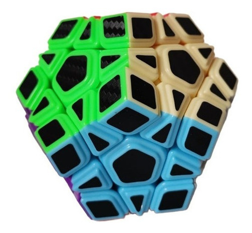 Cubo Rubik Rompecabezas Megaminx Cubo Magico Sticker Carbono