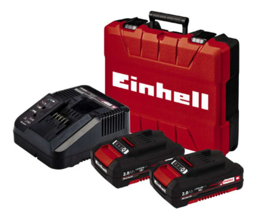 Taladro percutor atornillador inalámbrico de 13mm Einhell TE-CD 18/50 Li-i BL Kit 18V + 2 baterías de 2Ah + accesorios con maletín de transporte 200V - 250V 50Hz/60Hz