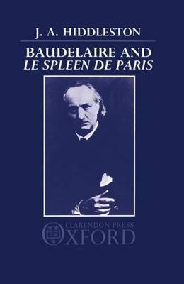 Libro Baudelaire And 'le Spleen De Paris' - J. A. Hiddles...