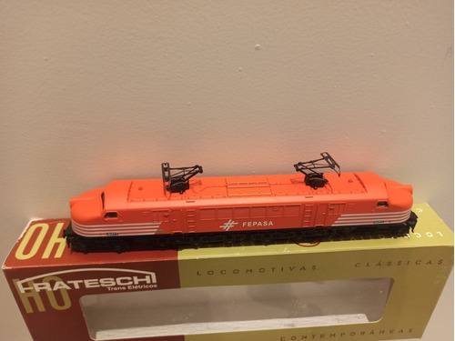 Imagen 10 de 10 de Locomotora V8 Fepasa Ho Frateschi 1/87 Tren Eléctrico Ferro