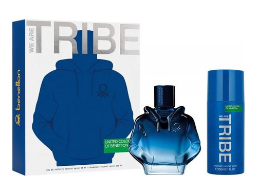 Set Benetton We Are Tribe Man Edt 90 Ml + Deo 150 Ml