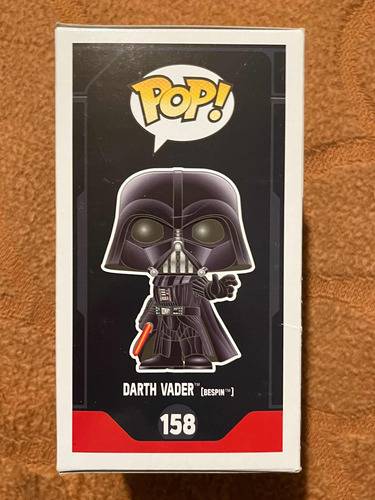 Funko Pop! Darth Vader (bespin) #158. Star Wars Exclusive