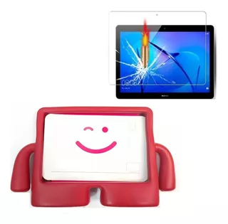 Case Cover D Niños + Mica Vidrio Para Huawei Mediapad T3 10