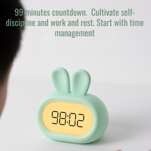 Timer De Mesa Infantil Multi Alarme Verde