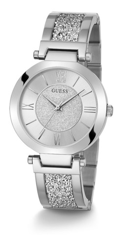 Reloj Para Mujer Guess Aurora Color Plateado W1288l1