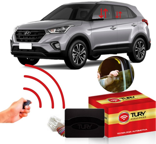 Imagem 1 de 4 de Módulo Subida Vidros Antiesmagamento Hyundai Creta 2021 Pcd