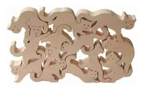 Comprar Vector Corte Laser Gatitos Puzzle 3d Para Corte Cnc