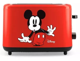 Tostadora Eléctrica Atma Disney Toat39dn 7 Niveles Color Rojo