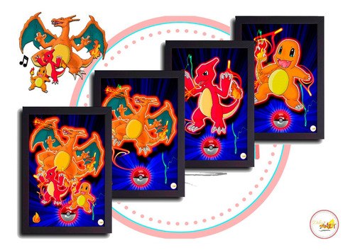 Imagen 2 de 10 de Cuadros Decorativos Pokemon - Dibujart