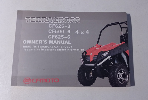 Manual Cfmoto Terracross Cf625 3 Cf500 6 Cf625 6 4x4