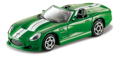 Auto Burago Street Fire Metal Shelby Serie One Color Verde