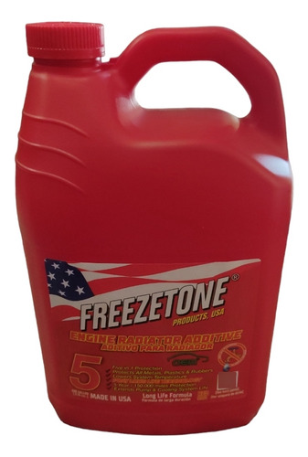 Refrigerante Automotriz Freezetone  Rojo Usa Galon