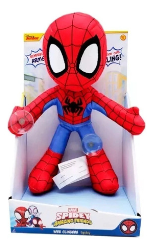 Spidey Web Clingers Peluche Con Sopapa Lelab Varios Modelos