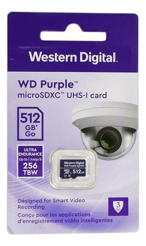 1 Memoria Western Digital Wd Purple De 512 Gb Micro Class 10