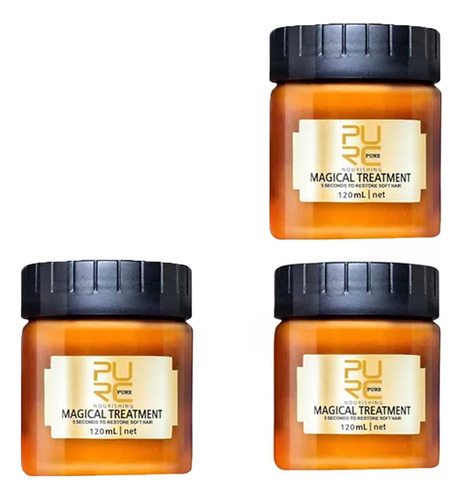 Mascarilla Capilar Pure Hair Repair Treatment, 3 Unidades