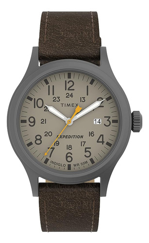 Timex Men's Expedition Scout 40mm Watch Gunmetal Case Khaki 