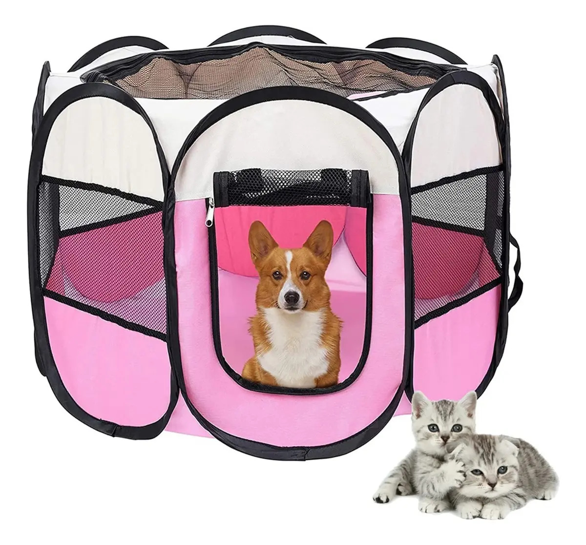 Wodoso Corral Perro Casa Mascotas Plegable Portátil Multifuncional