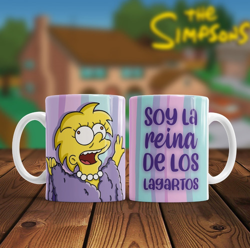 Taza Los Simpsons Reina De Los Lagartos  - Orca Ceramica 