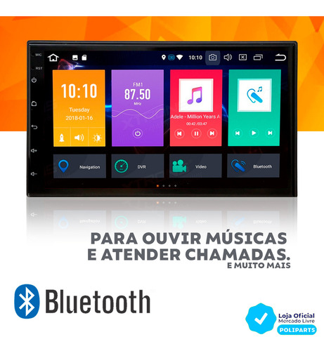 Central Multimidia Honda Fit 2009 A 2014 Android Gps 2gb Cam
