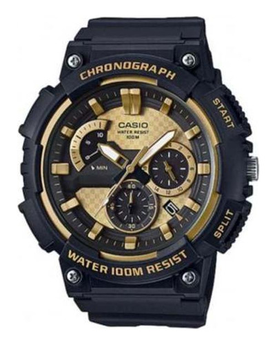 Reloj Casio MCW-200H-9av para hombre con detalle dorado