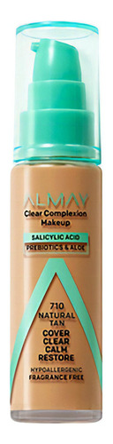Base de maquillaje líquida Almay Clear Complexion Almay Clear  Complexion Make Up tono tan - 30mL