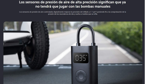 Imagen 6 de 10 de Compresor De Aire Mini Eléctrico Portátil Xiaomi Mjcq04qj 5v