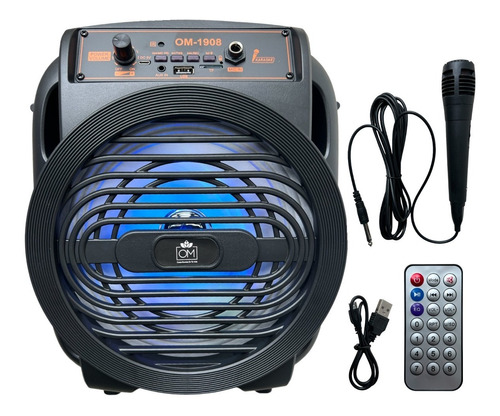 Parlante Bluetooth Karaoke Rgb Microfono+ Control