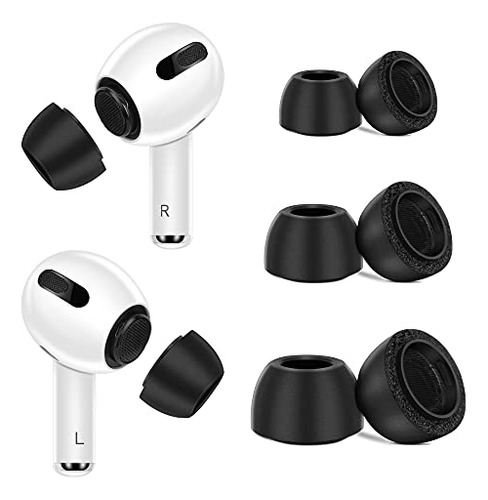 Pious Premium Memory Foam Tips For AirPods Pro, No Silicone