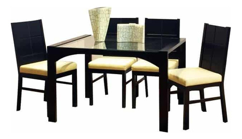 Hys Comedor + 4 Sillas Argent