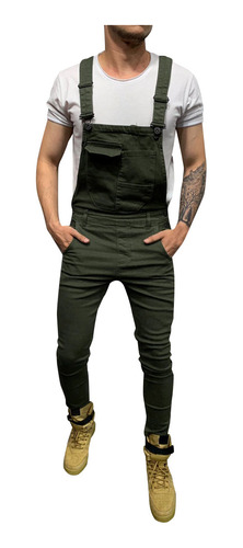 Mono Para Hombre, Pantalones Vaqueros Con Bolsillo, Estilo U