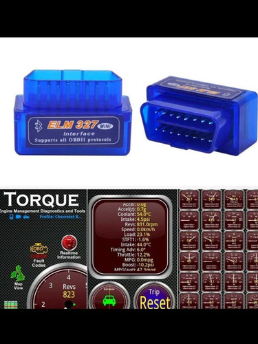 Imagen 2 de 2 de Lm327 Con Bluetooth Y App Para Scanear Tu Carro Coche
