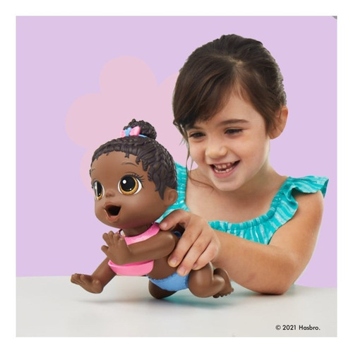 Boneca Baby Alive Hora Da Papinha Negra Hasbro F2619