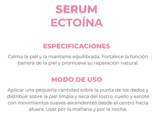 Dermaglós Ectoína Serum Facial Reafirmante Piel Sensible Todo Tipo Día