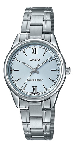 Reloj Casio Ltp-v005d-2b3 Acero Mujer Plateado