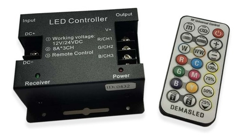 Controlador Rgb Programable Interior 12-24v 288-576 