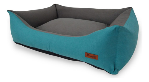 Cama Perro Gato Premium Impermeable Resistente 20 A 40 Kg Color Turquesa