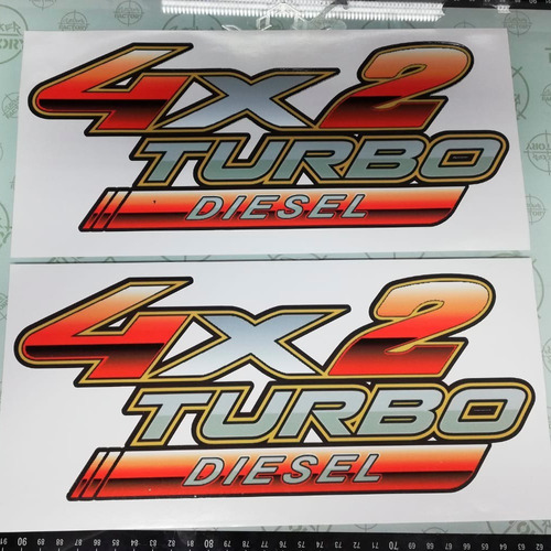 Sticker Auto Adhesivo 4x2 Turbo Diesel