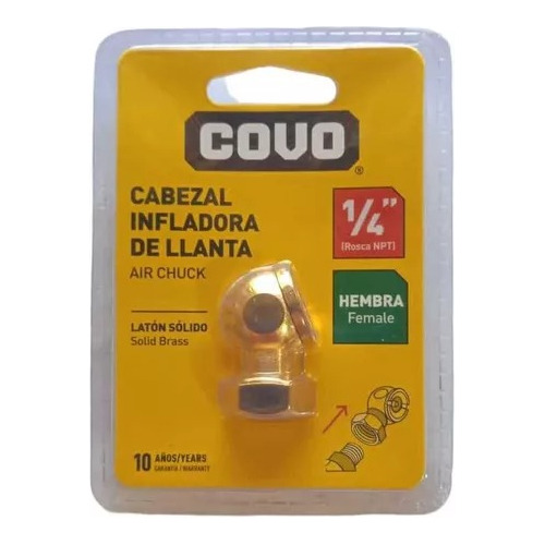 Cabezal Inflador De Caucho Llantas Hembra 1/4 Npt Tienda